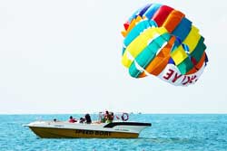 parasailing ride in goa,cruises in goa